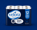 Velora Midnight Storm Scented 3-Ply Quilted Toilet Tissue – 12 Roll Pack
