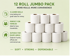Velora AleoVera Scented 3-Ply Quilted Toilet Tissue – 12 Roll Pack