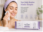 Velora Facial Wipes – Cleanse, Refresh & Hydrate | 40 Wipes Each | Pack of 6 – 240 Wipes Total