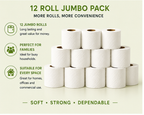 Velora Lily Scented 3-Ply Quilted Toilet Tissue – 12 Roll Pack