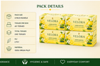 VELORA Lemon Scented Premium Facial Tissues – Pack of 4 | 60 Tissues per Box | Soft, Strong & Absorbent
