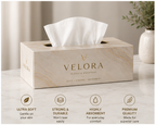VELORA Premium Facial Tissues – Pack of 4 | 60 Tissues per Box | Soft, Strong & Absorbent